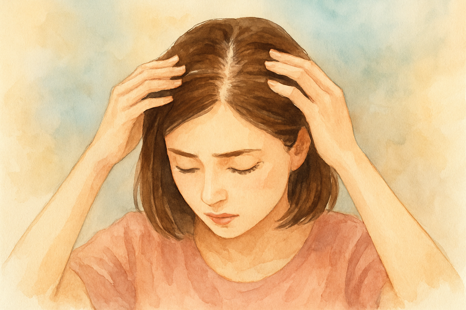 20代女性のつむじ薄毛対策の具体例