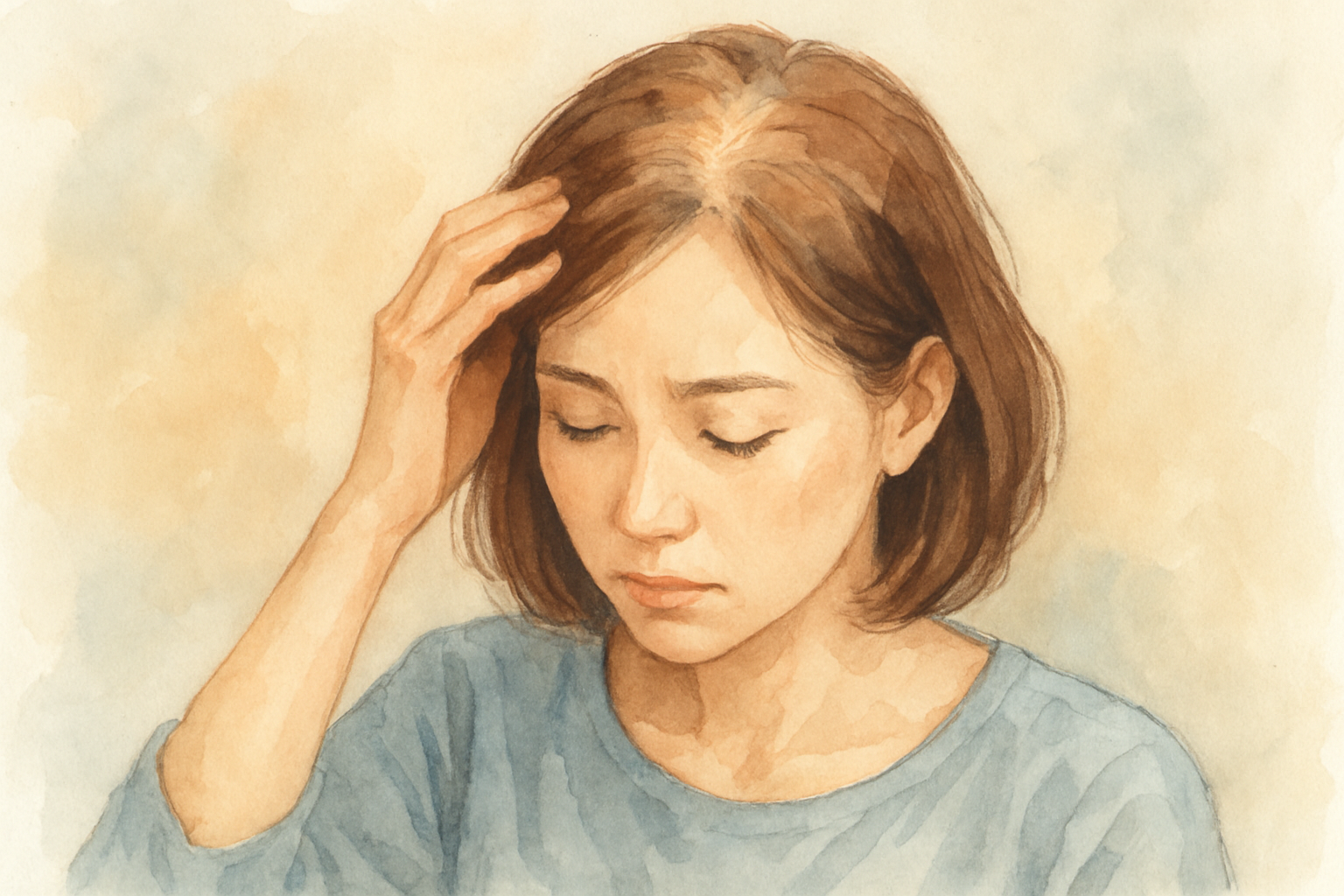 30代後半の女性に薄毛が増えているのは本当です