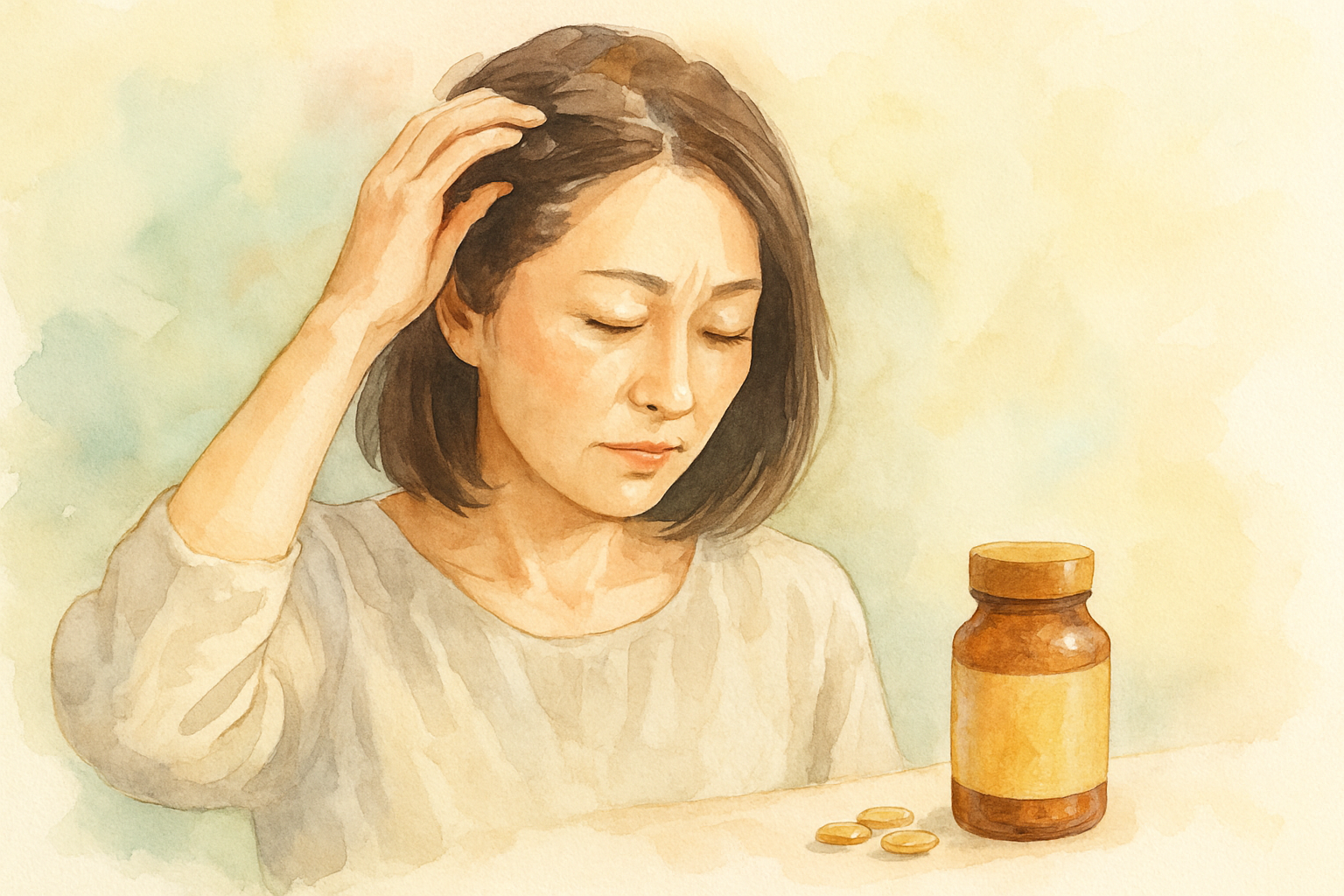 40代女性の薄毛にはサプリが内側からサポートしてくれます