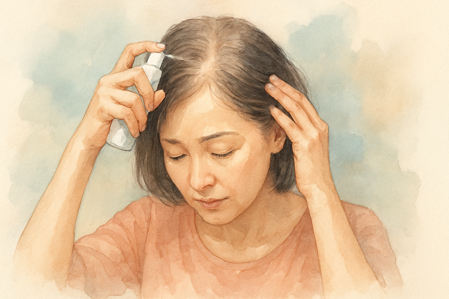 50代女性の薄毛には市販育毛剤がおすすめです