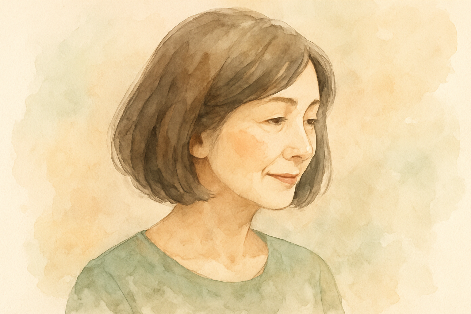 60代の薄毛女性にはミディアムボブが最適です