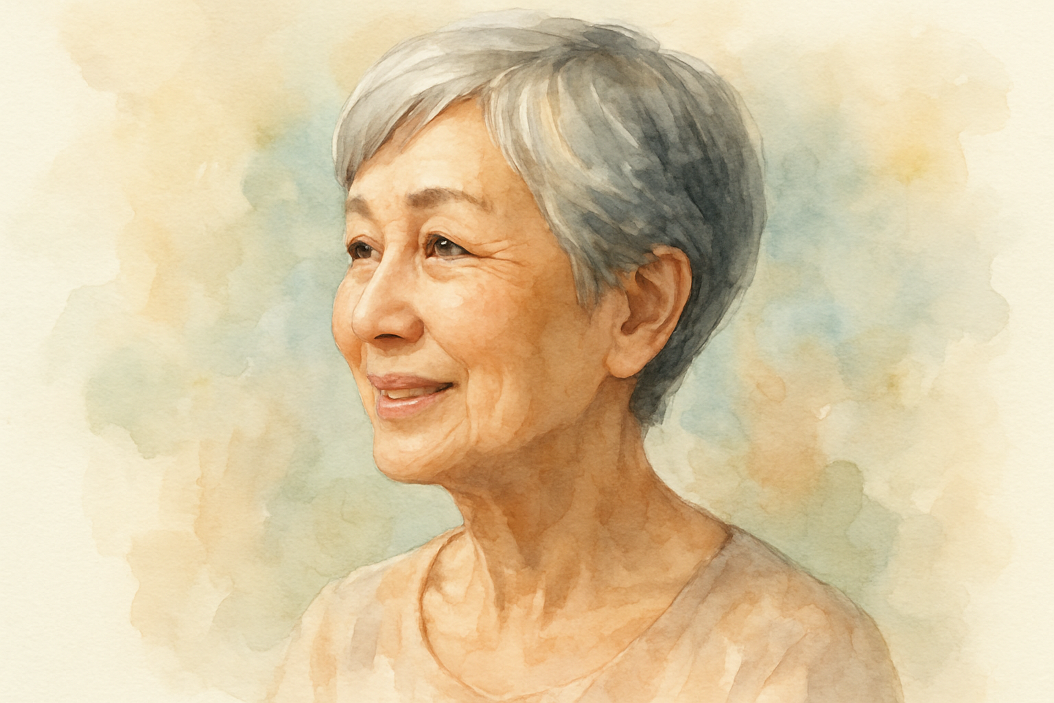 70代薄毛女性にはショートカットがおすすめです