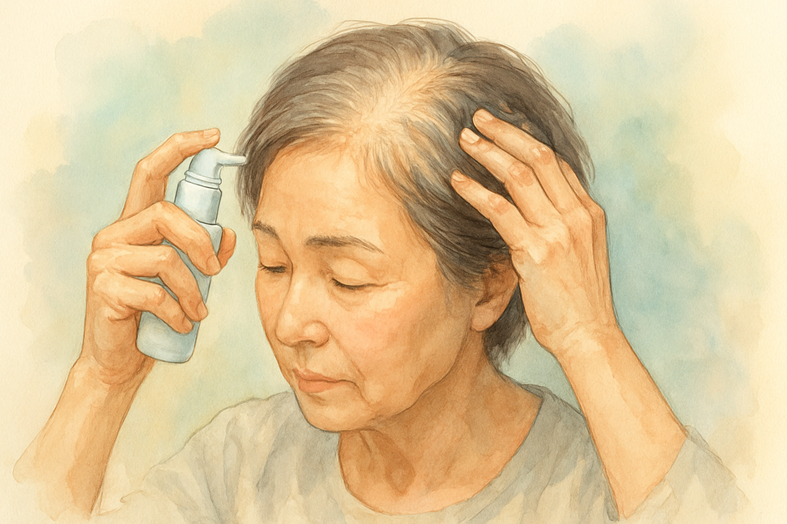 70代女性の薄毛には市販の育毛剤が効果的です