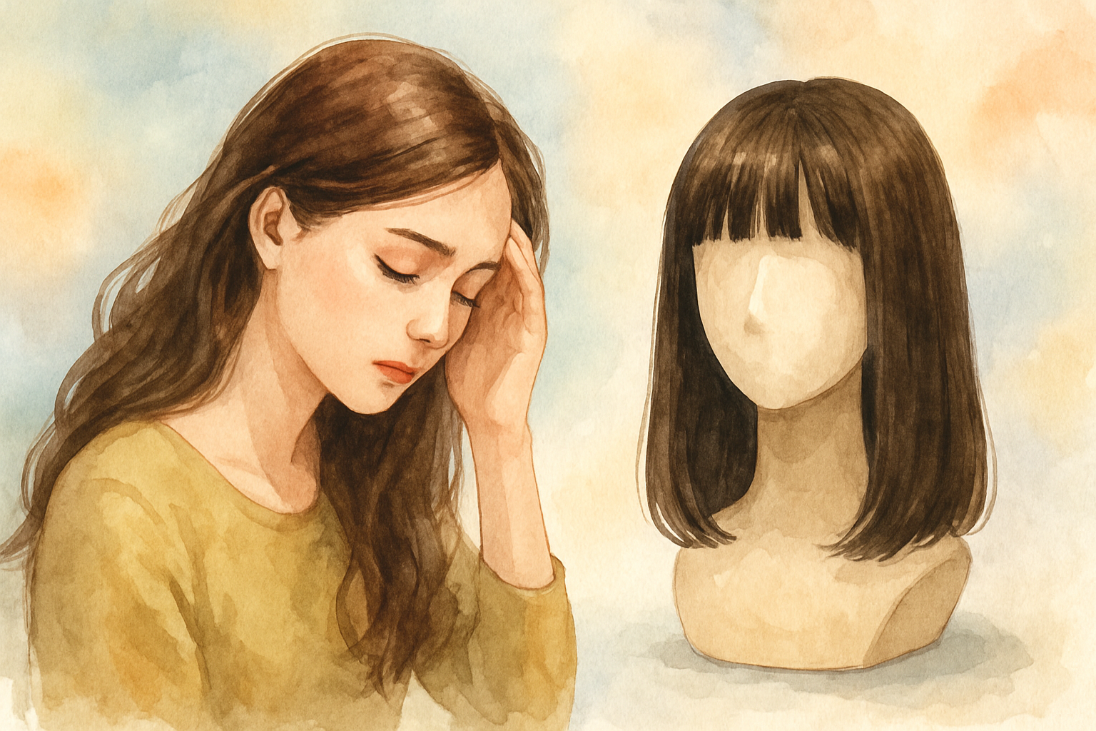 ウィッグで髪を薄くしないための対策