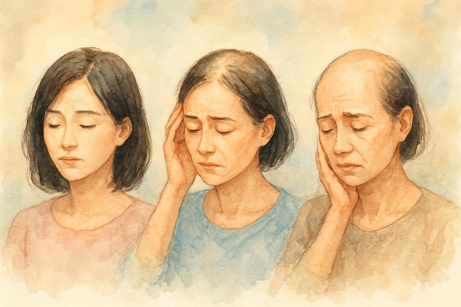 年代別に見る「元々薄毛女性」の悩みの変化