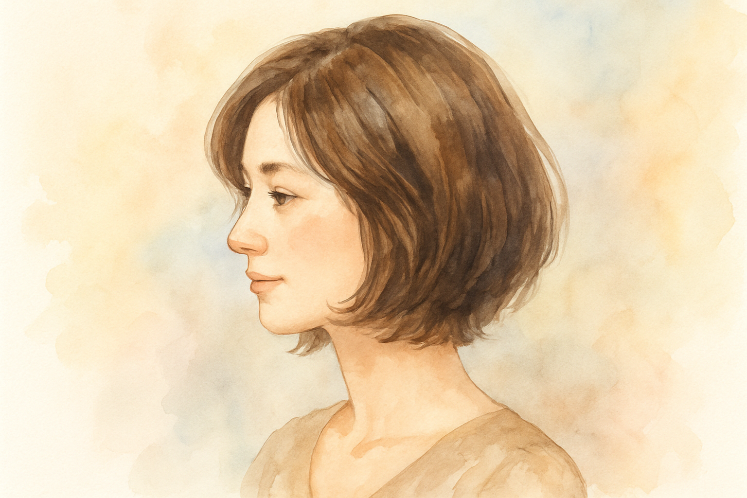 前頭部薄毛の女性さんにおすすめの髪型はレイヤー入りのボブやショート
