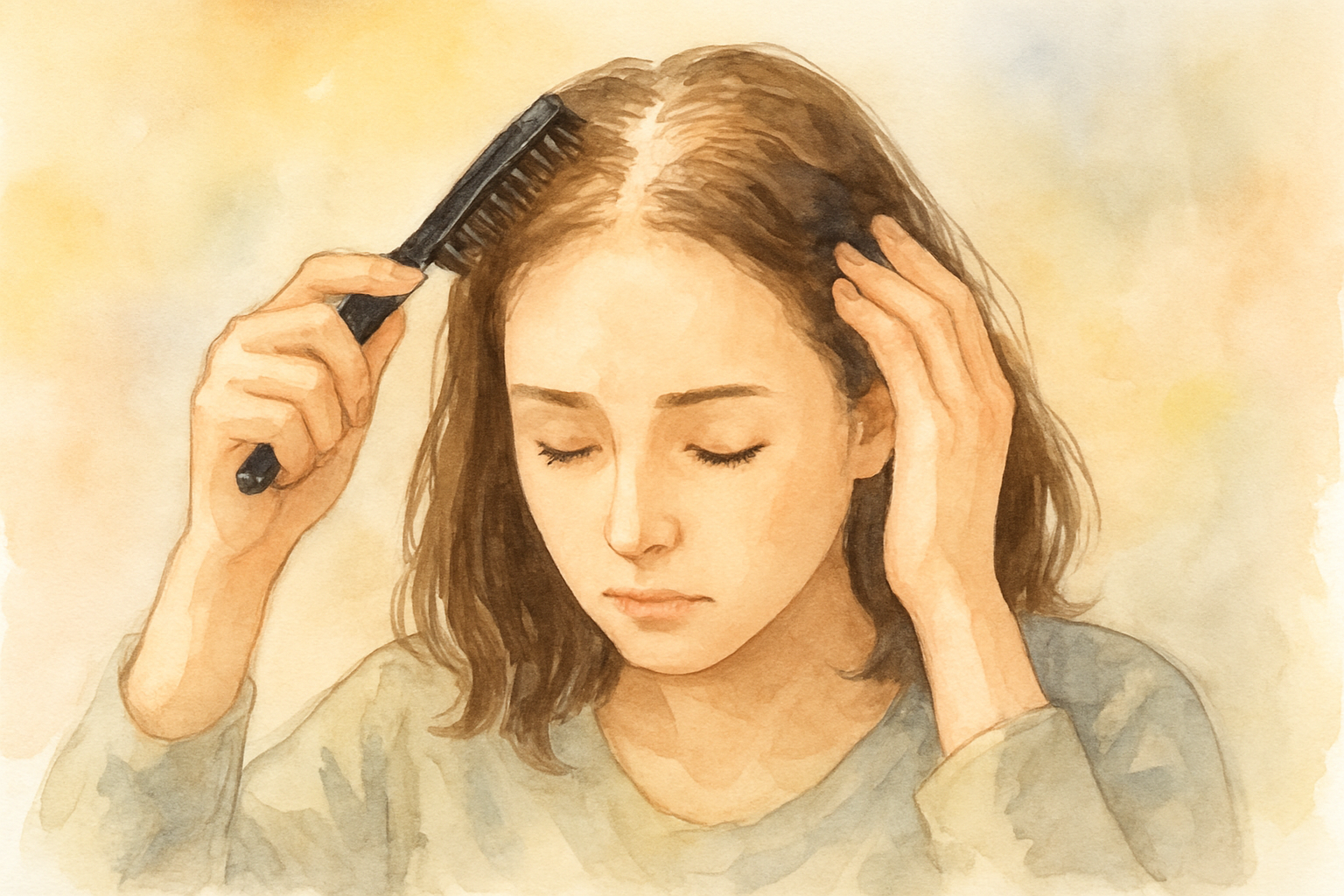 自宅でできる前頭部薄毛のセルフケア