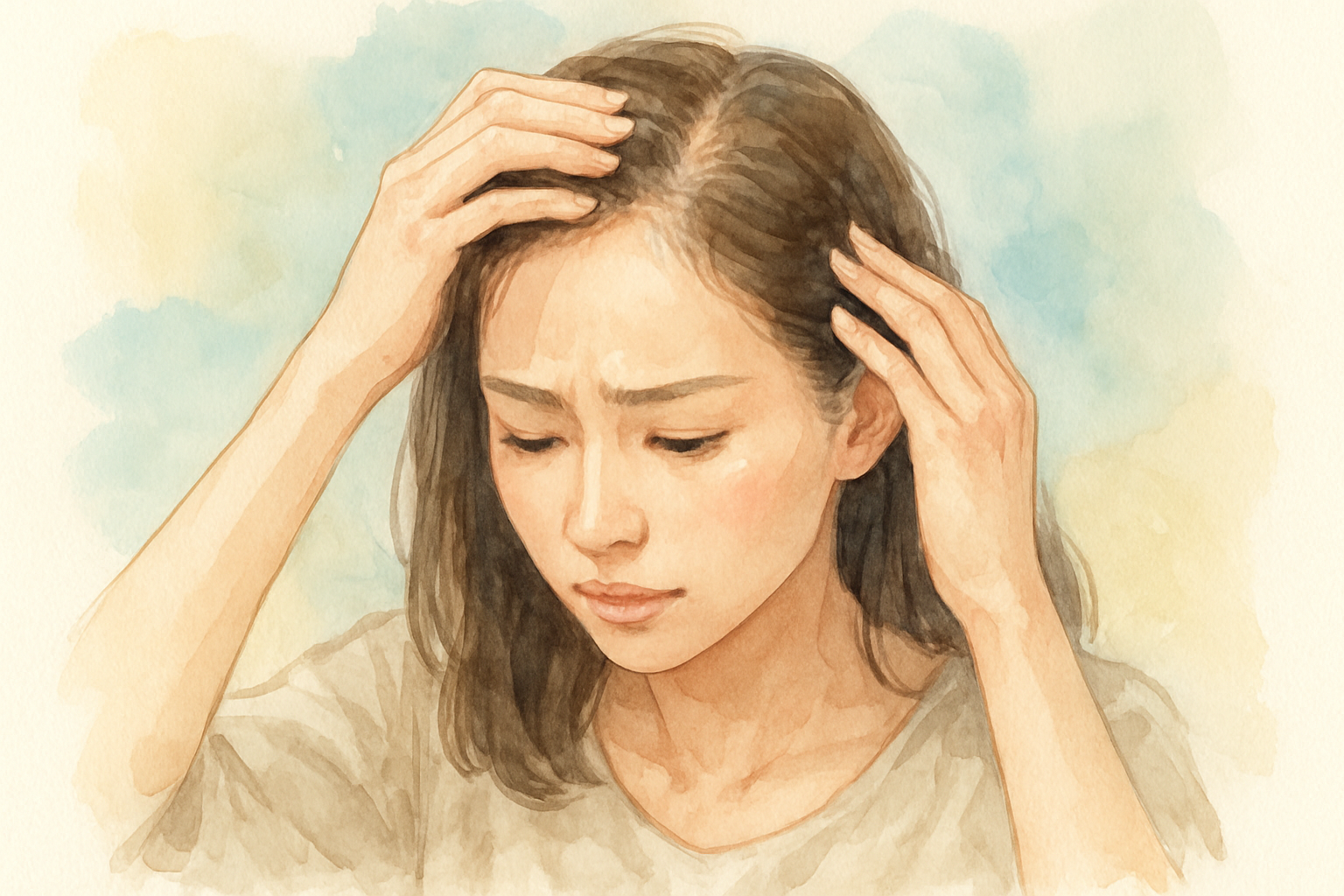 今日からできる前頭部薄毛の対策をご紹介します