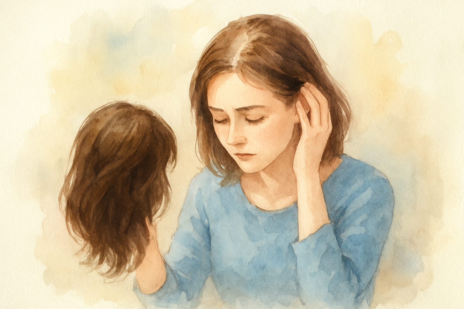 前髪の薄毛には「部分ウィッグ」が最適です