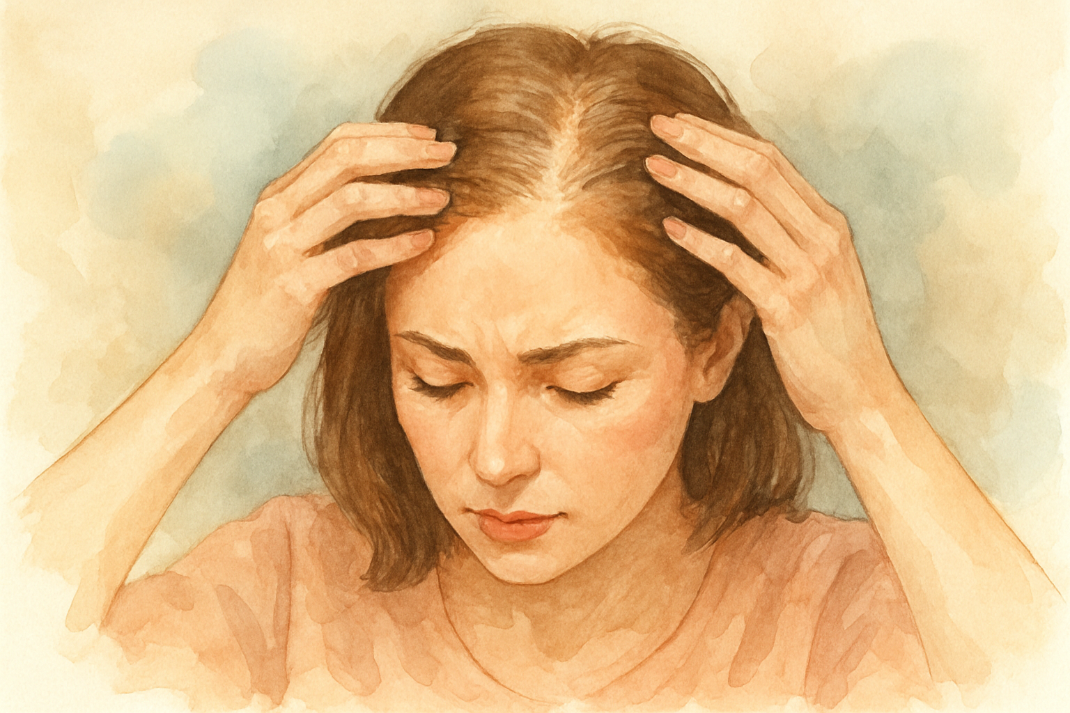女性の前頭部薄毛を引き起こす8つの主な原因