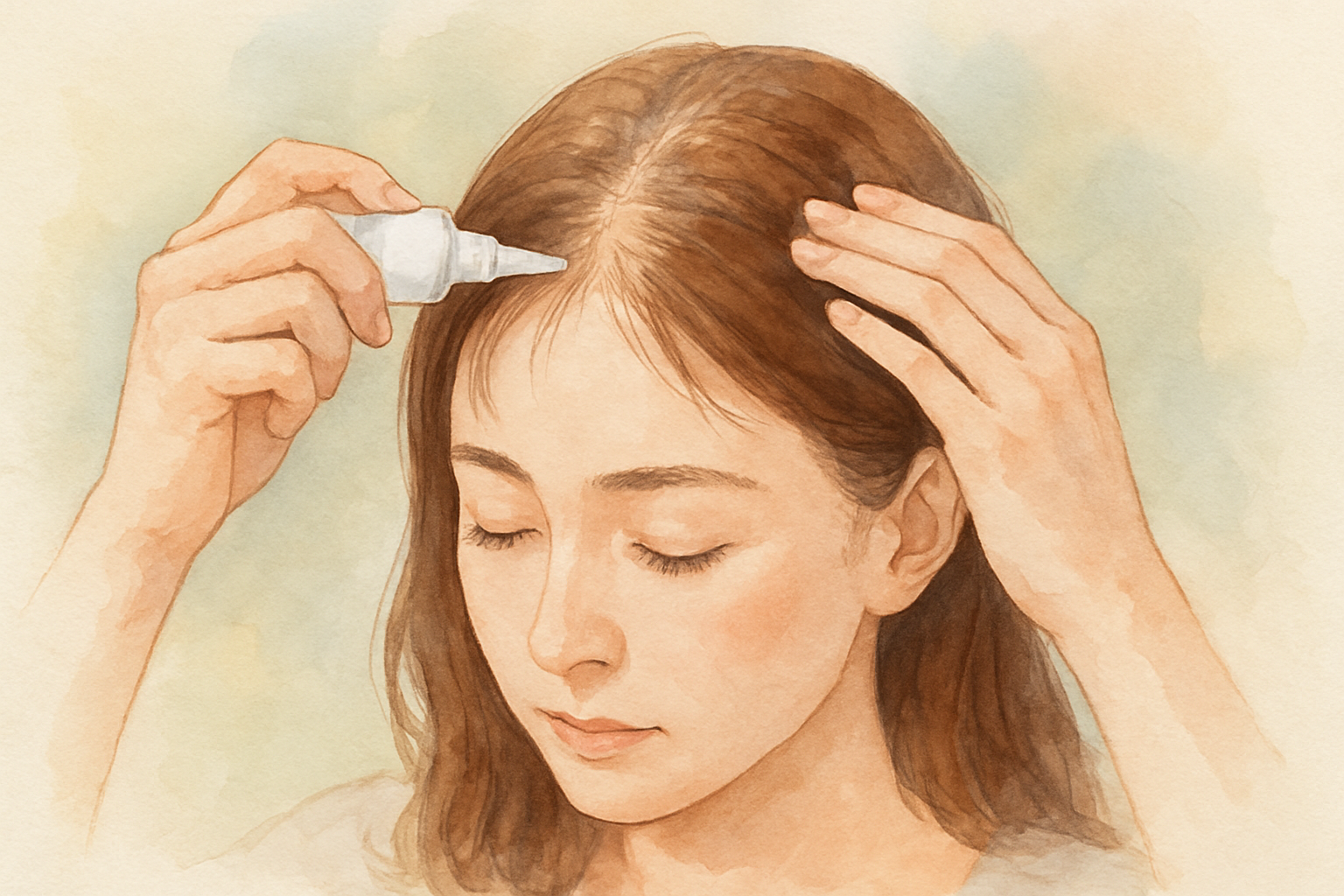 女性の前髪薄毛には育毛剤でのケアが基本