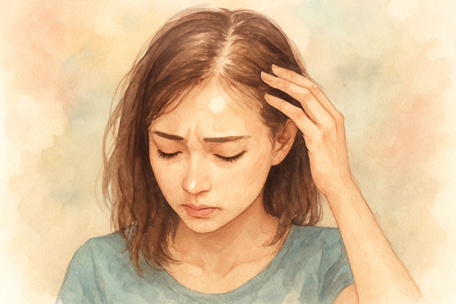 20代女性でも前髪の薄毛は珍しくないんです