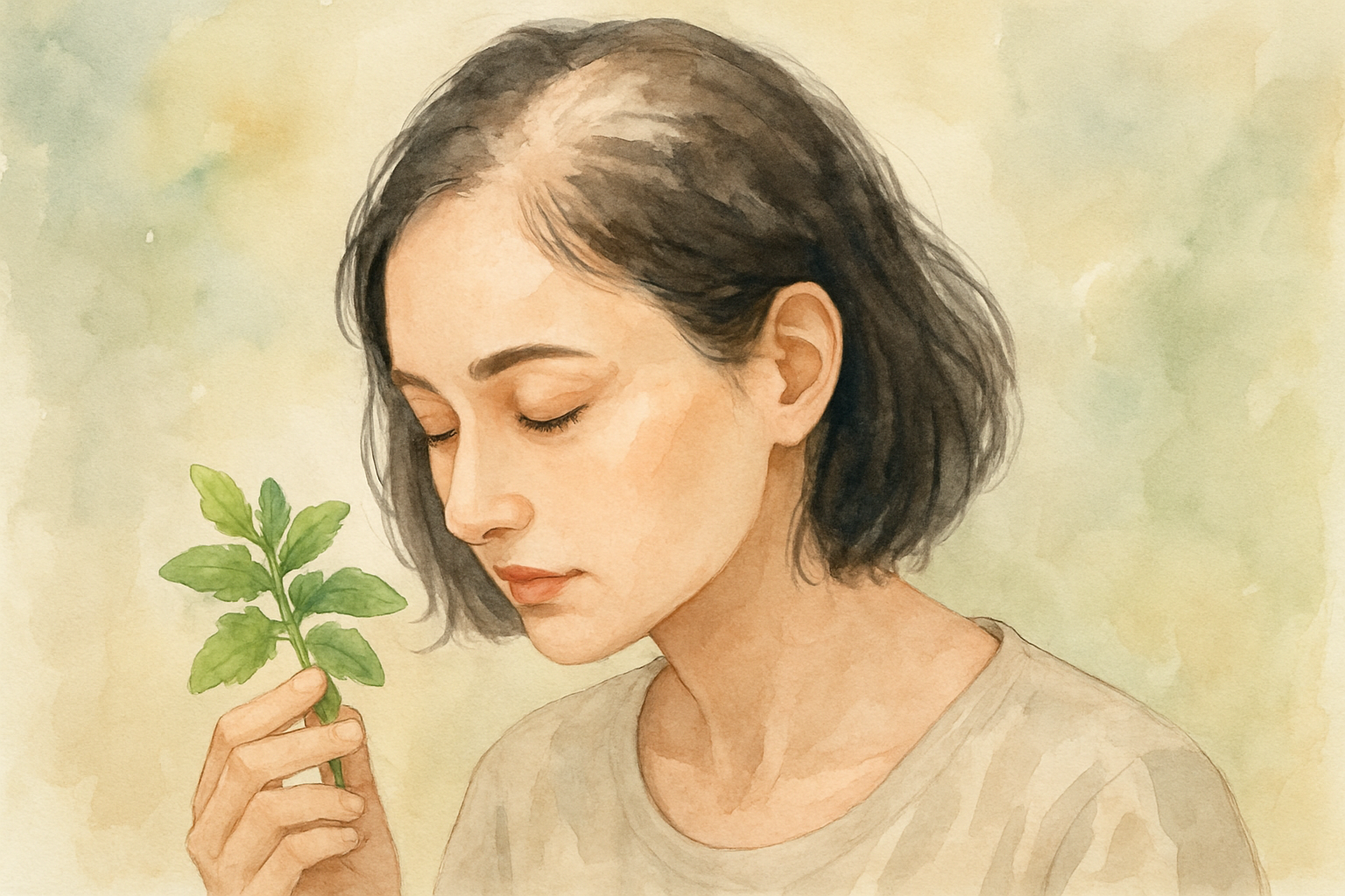 女性の薄毛ケアにハーブは補助的に役立つんです