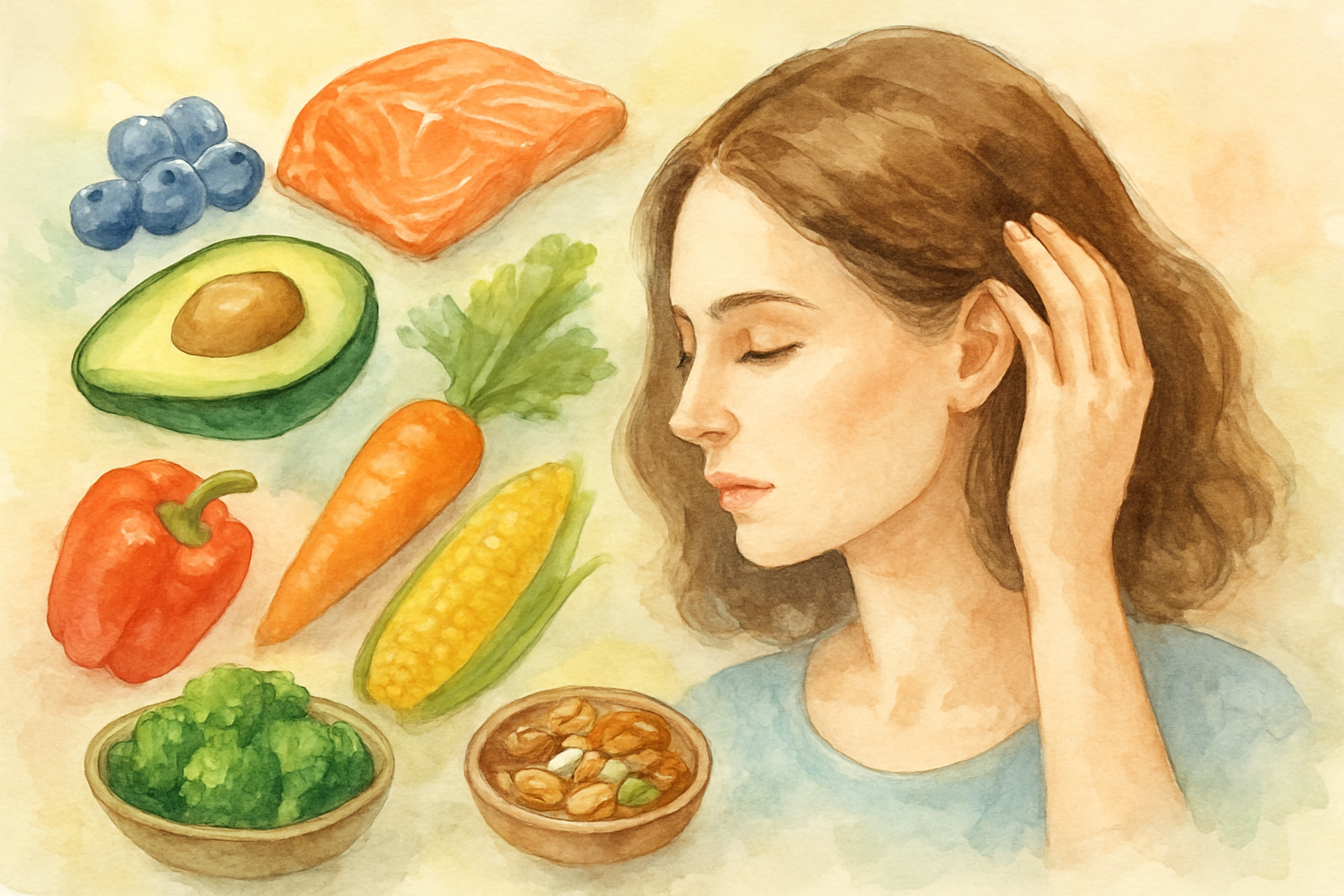 なぜ食べ物が女性の薄毛予防に重要なのか