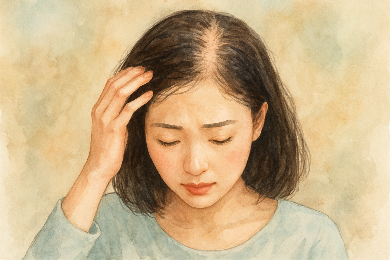 女性の薄毛は男性のAGAとは違うもの