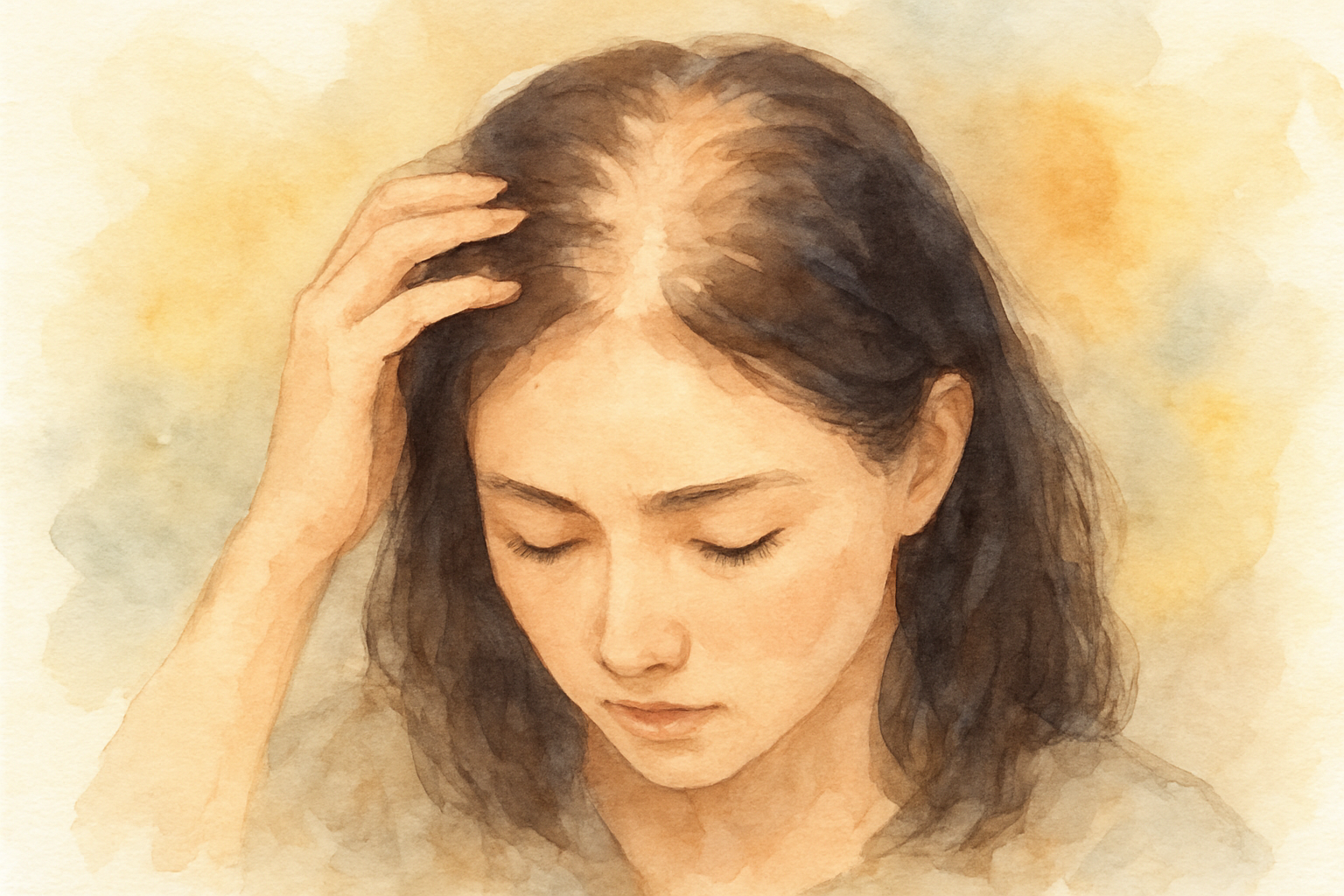 なぜ女性の頭頂部は薄毛になるのか?6つの主要原因