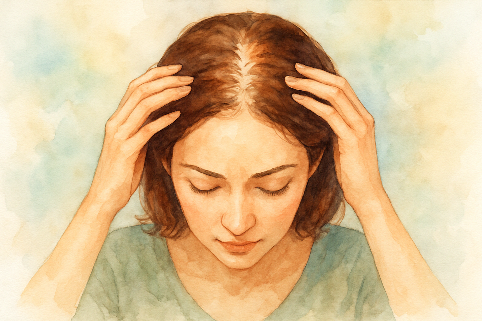 女性の頭頂部の薄毛は改善できる可能性があります