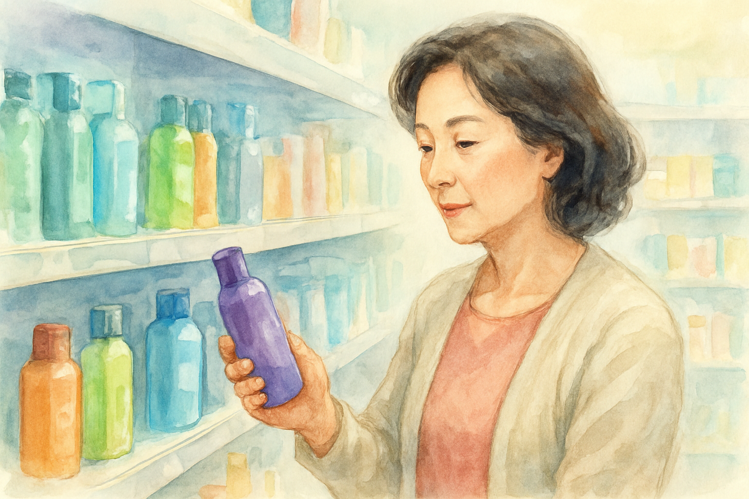 50代女性にはドラッグストアの医薬部外品育毛剤がおすすめ