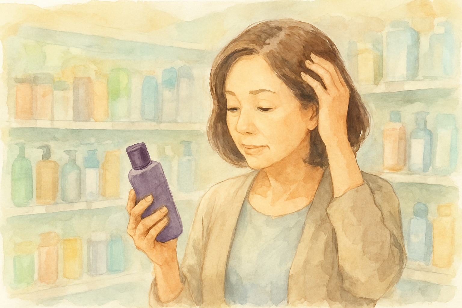 なぜ50代女性の薄毛にはドラッグストアの育毛剤が向いているのか