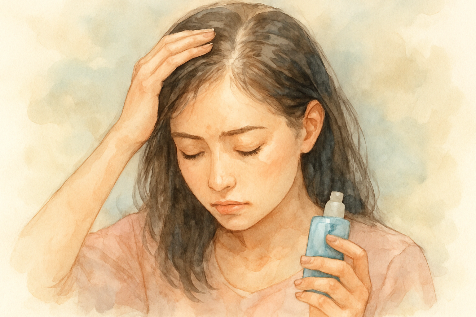 女性ホルモン投与や育毛剤の効果は限定的です