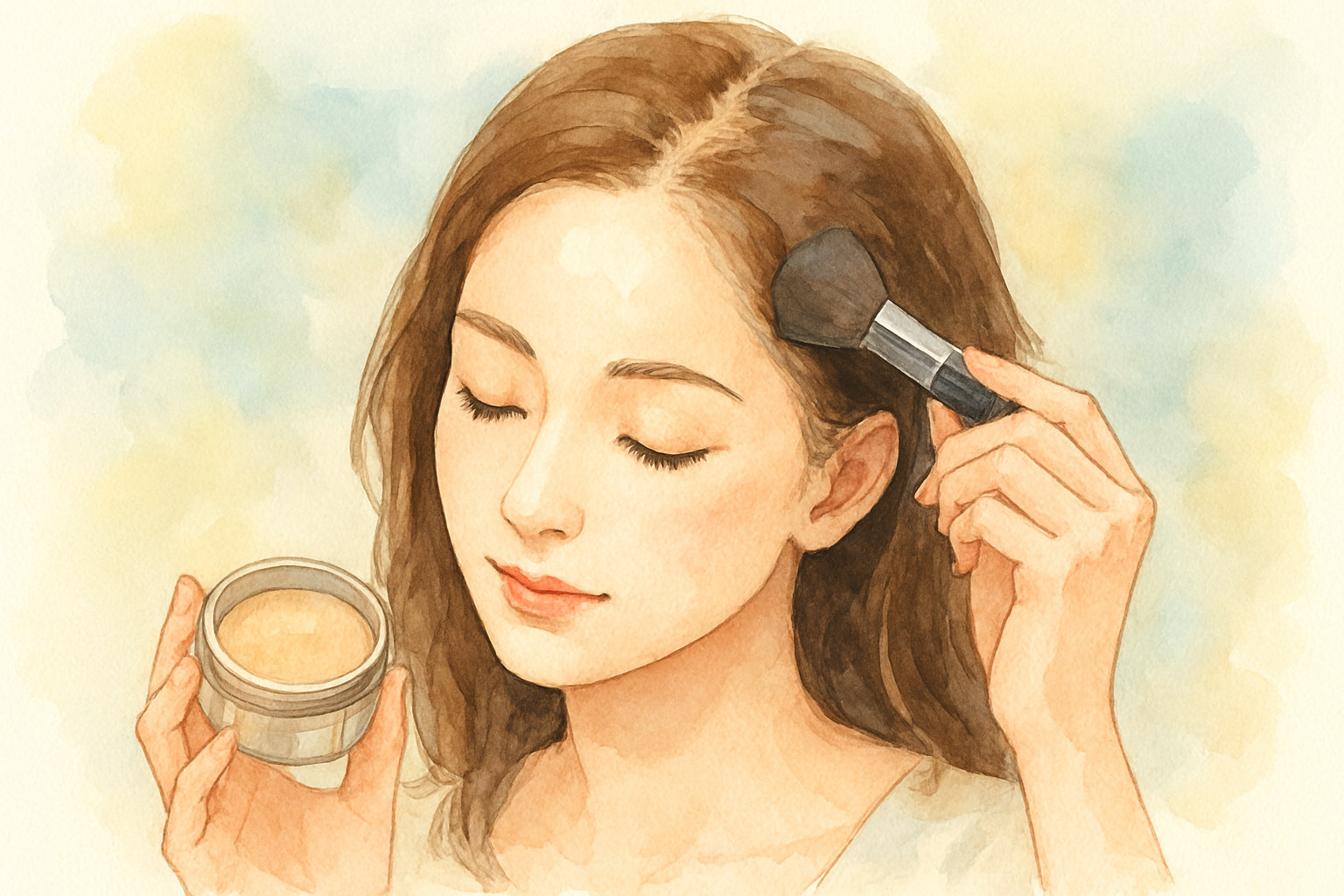 女性の薄毛カバーには、市販のパウダーが手軽で自然