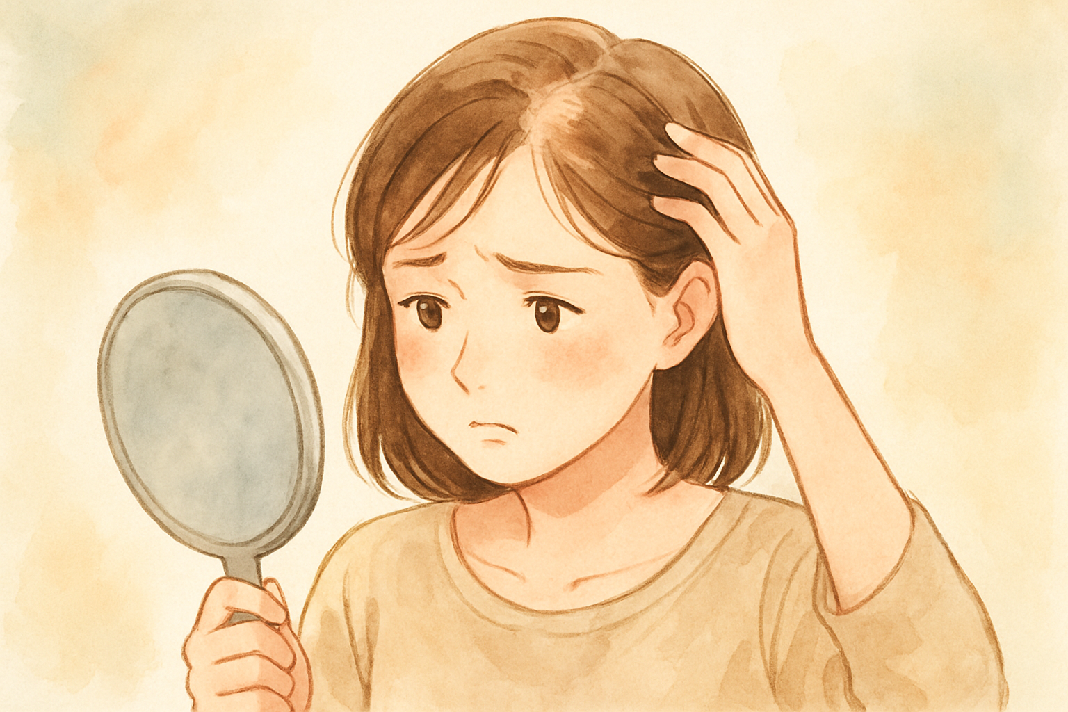 自宅でできる女性薄毛のセルフチェック