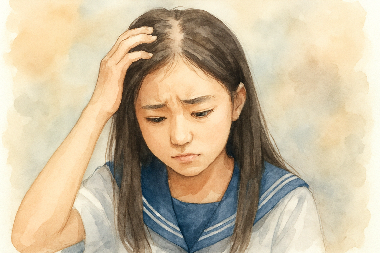 中学生女子の薄毛・抜け毛が起こる主な理由
