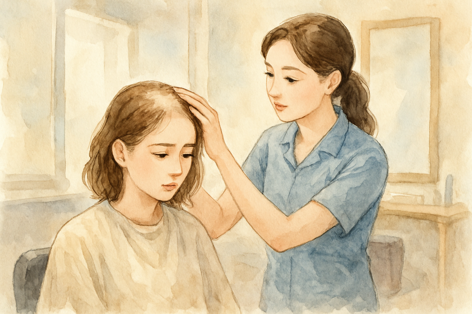 美容院でできる具体的な薄毛対策