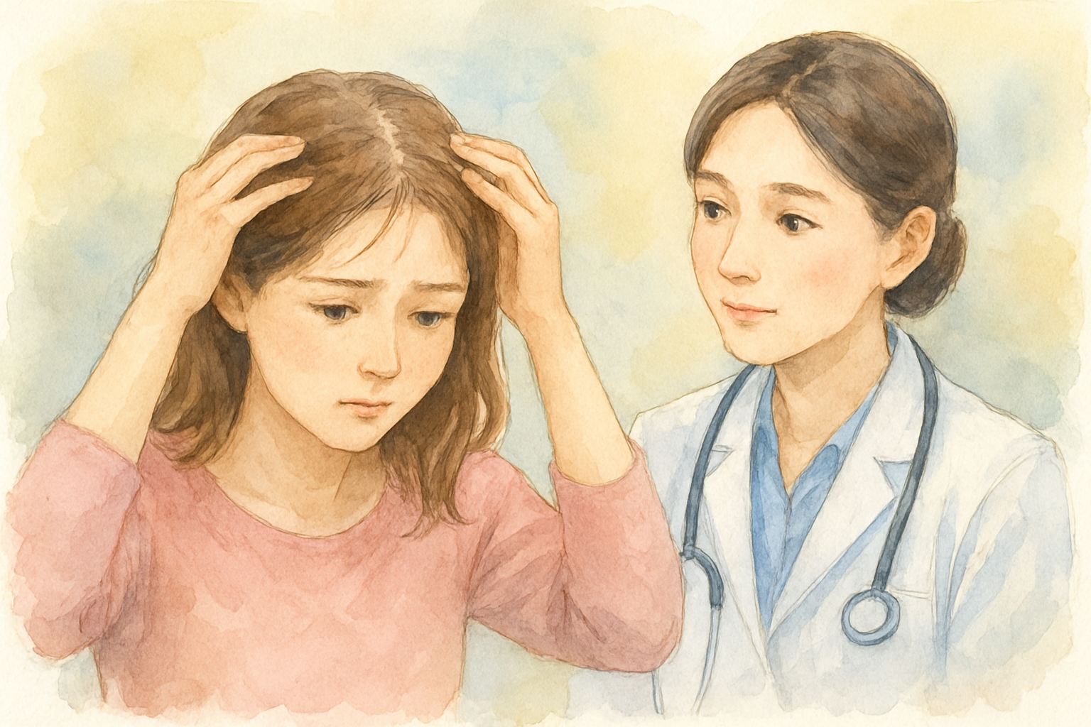 女性の薄毛治療、大阪の皮膚科で受けられます