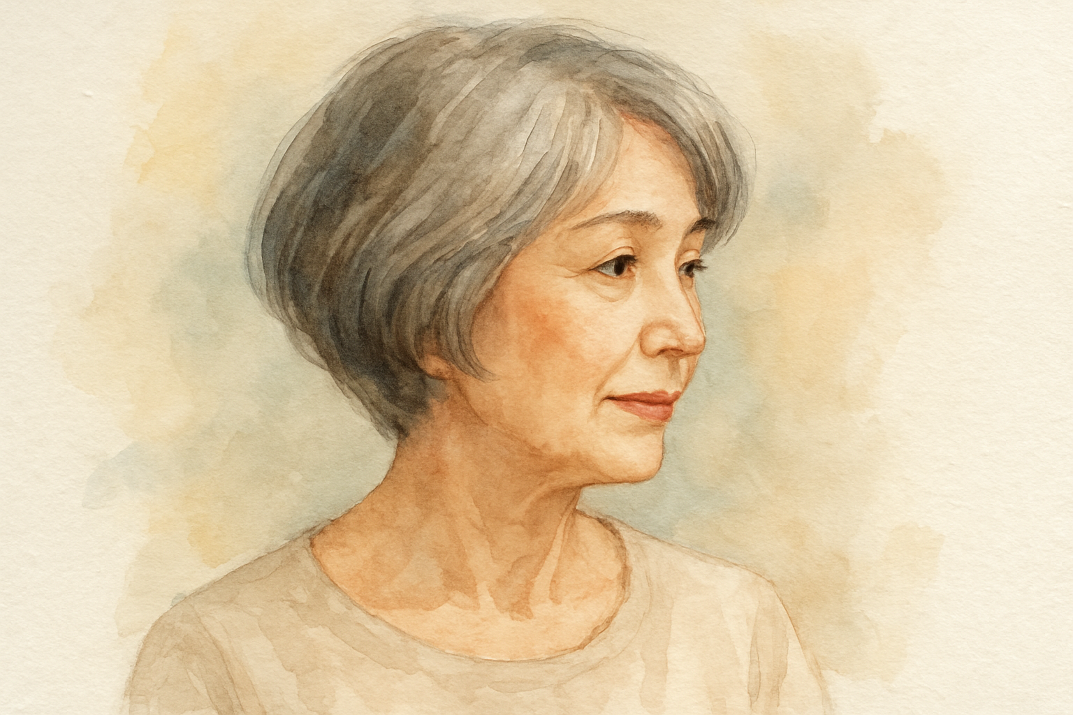 60代女性の薄毛には、ショートやボブがおすすめです