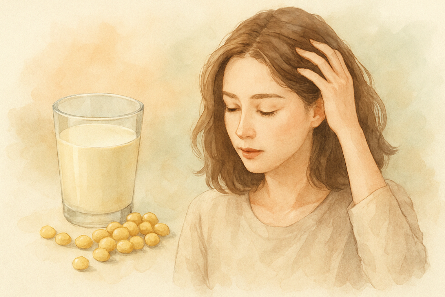 豆乳が女性の薄毛に与える効果とは