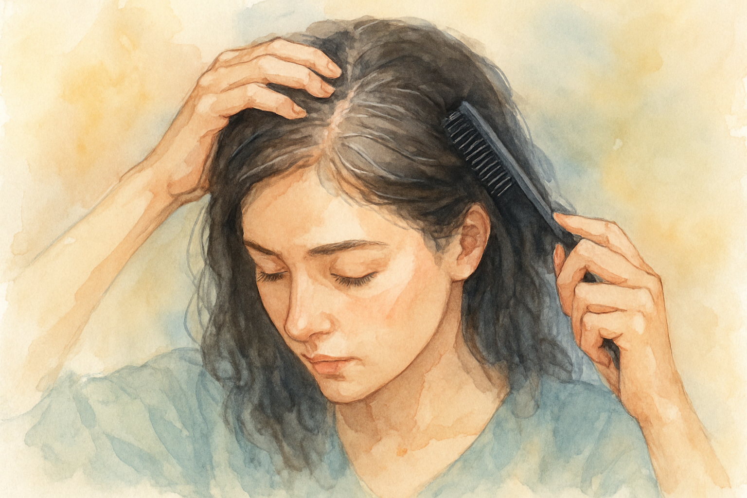 白髪染めがびまん性脱毛症に影響する理由