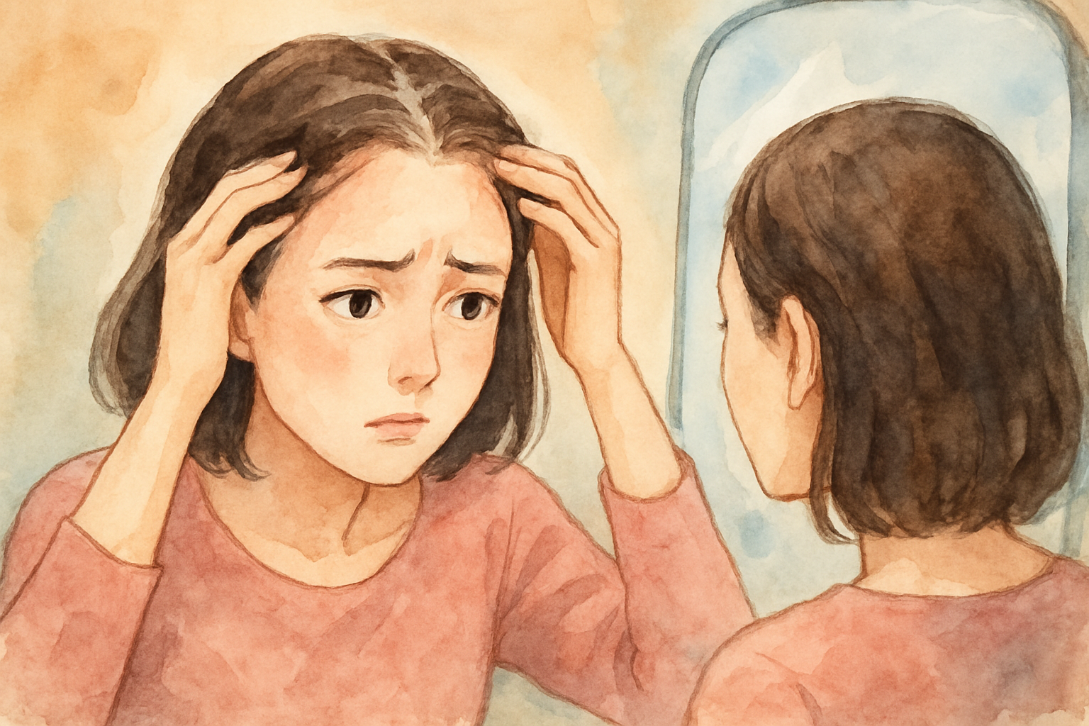 「生まれつきおでこが広い」のとM字はげは違うの？