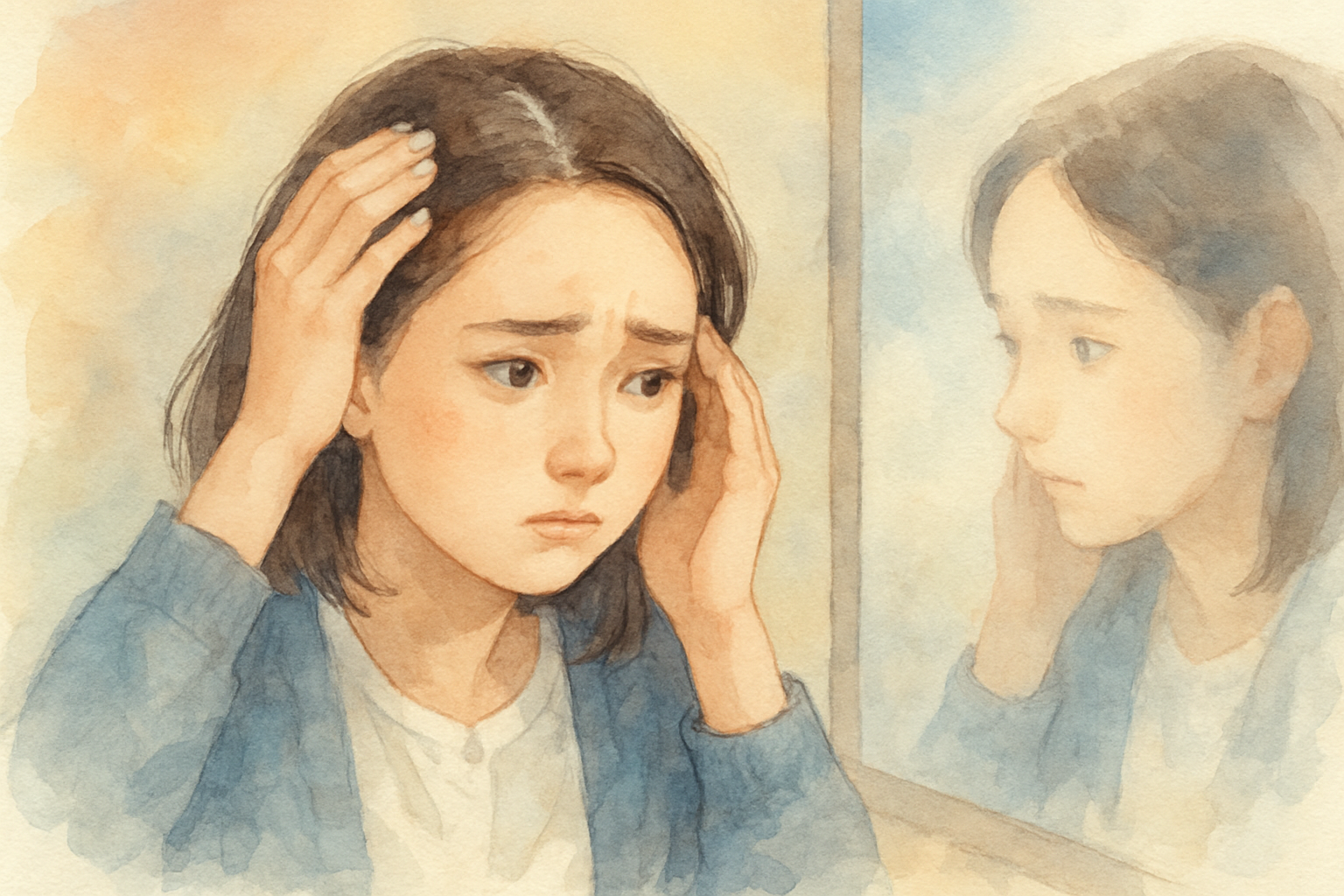 高校生女子でもM字はげになることはある、でも原因は様々