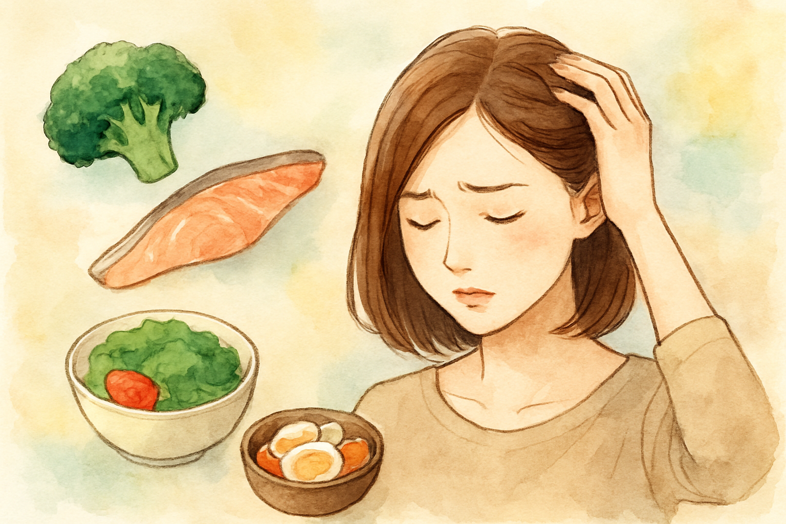 薄毛改善が期待できる食べ方の3つのポイント