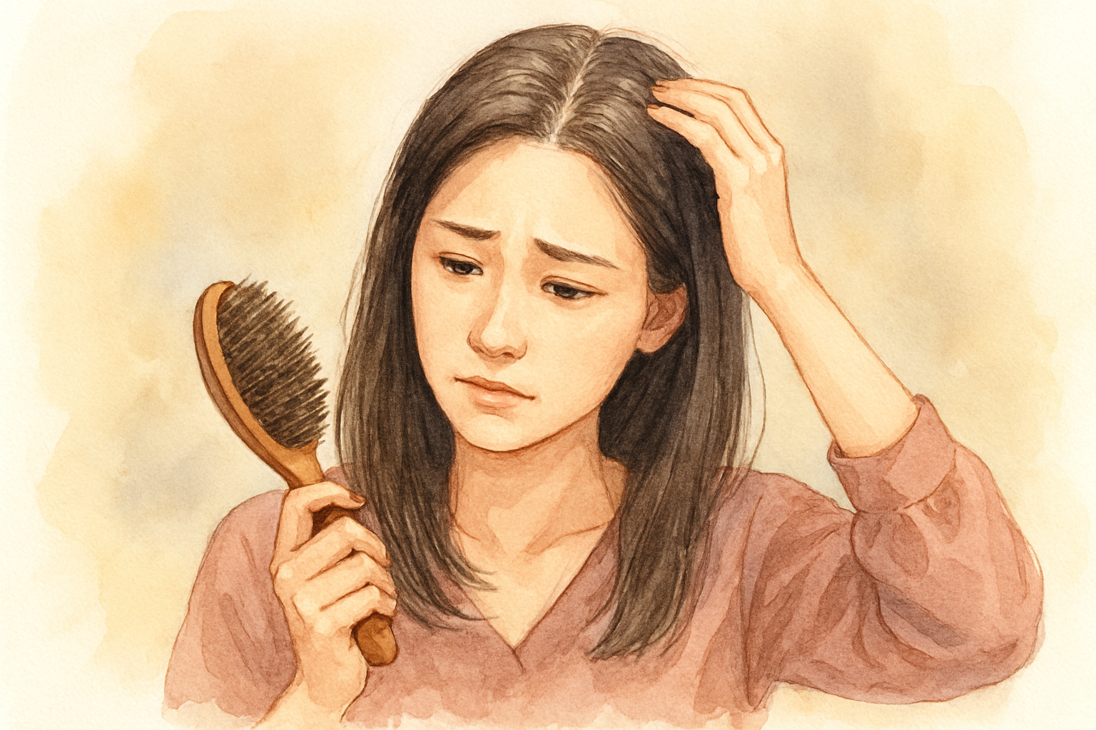 薄毛が気になる女性にヘアブラシが大切な理由