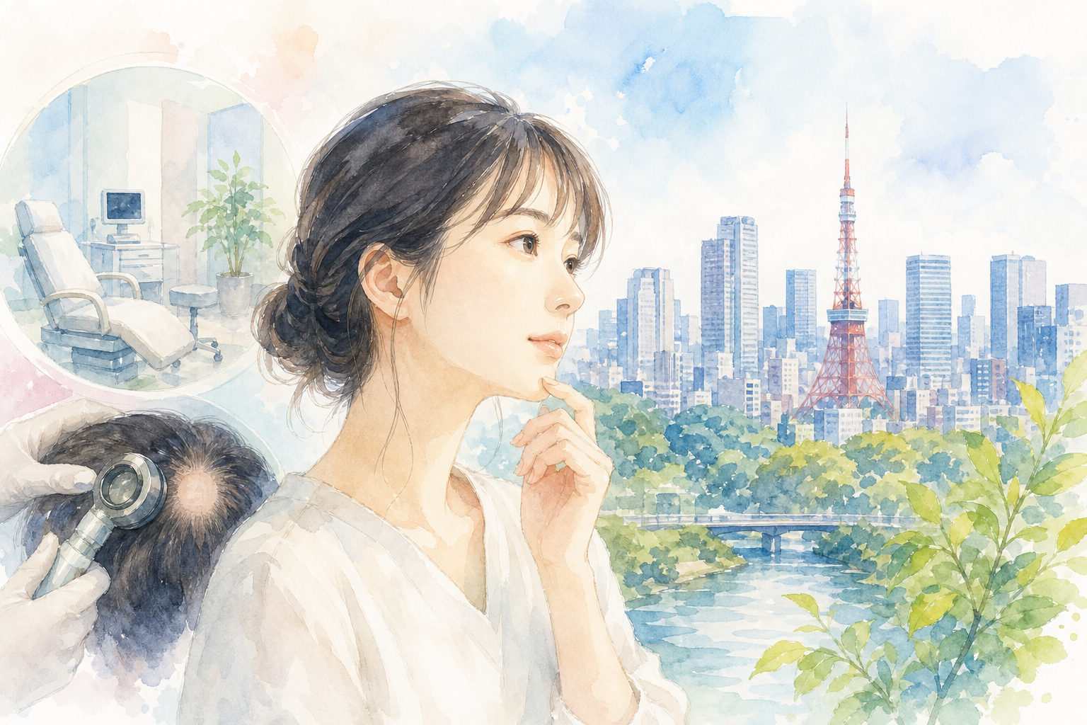 東京で円形脱毛症の評判の良い病院を見つけることは難しくない