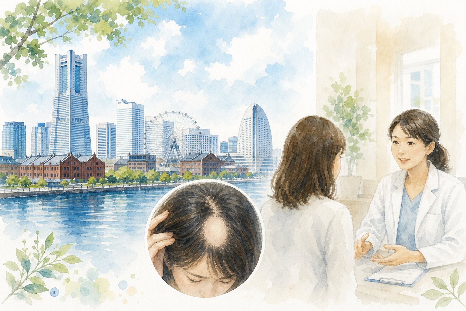横浜で評判の良いとされる円形脱毛症対応クリニックの例