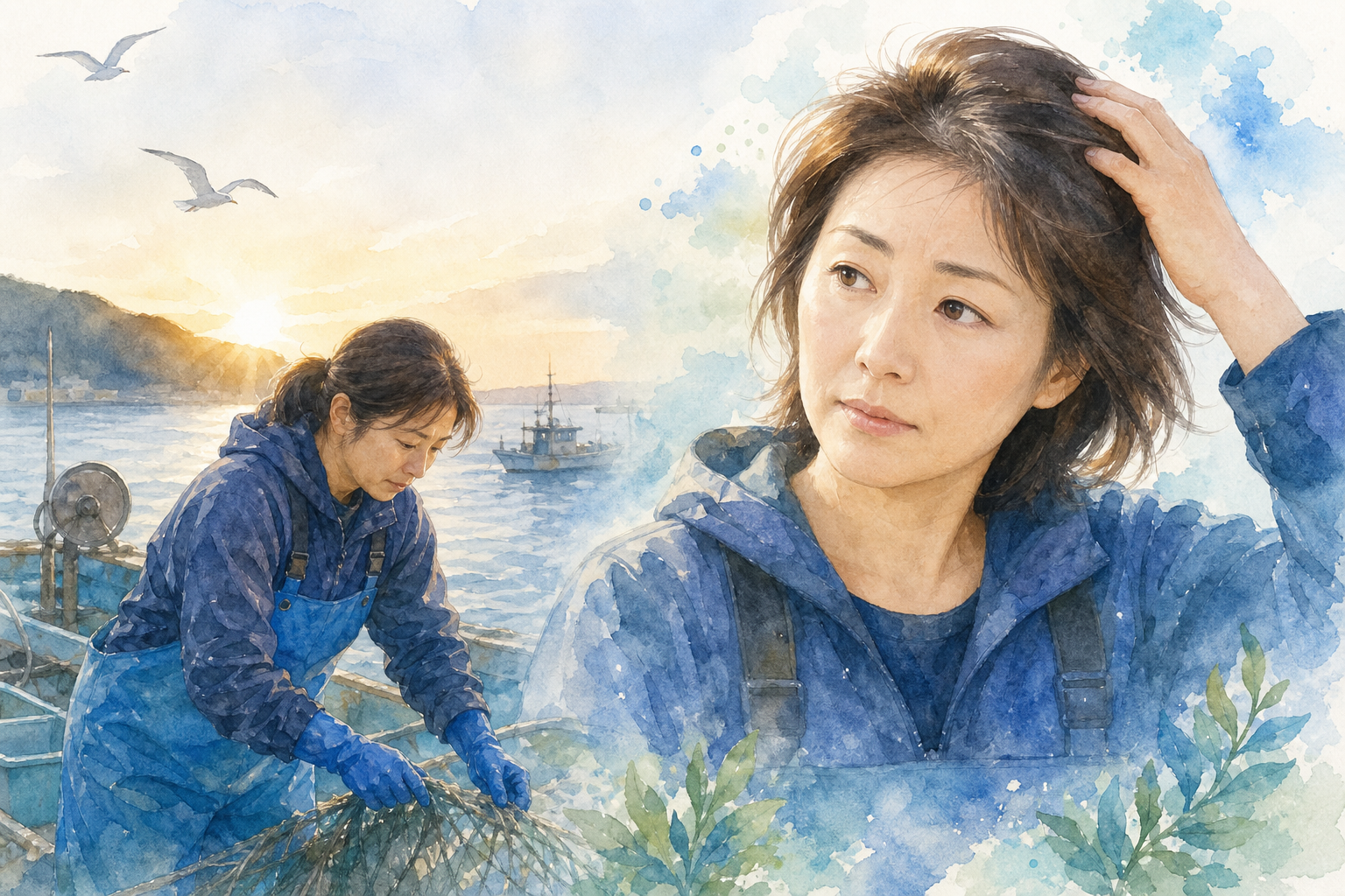 なぜ40代女性の漁師さんに薄毛が起こりやすいのか?