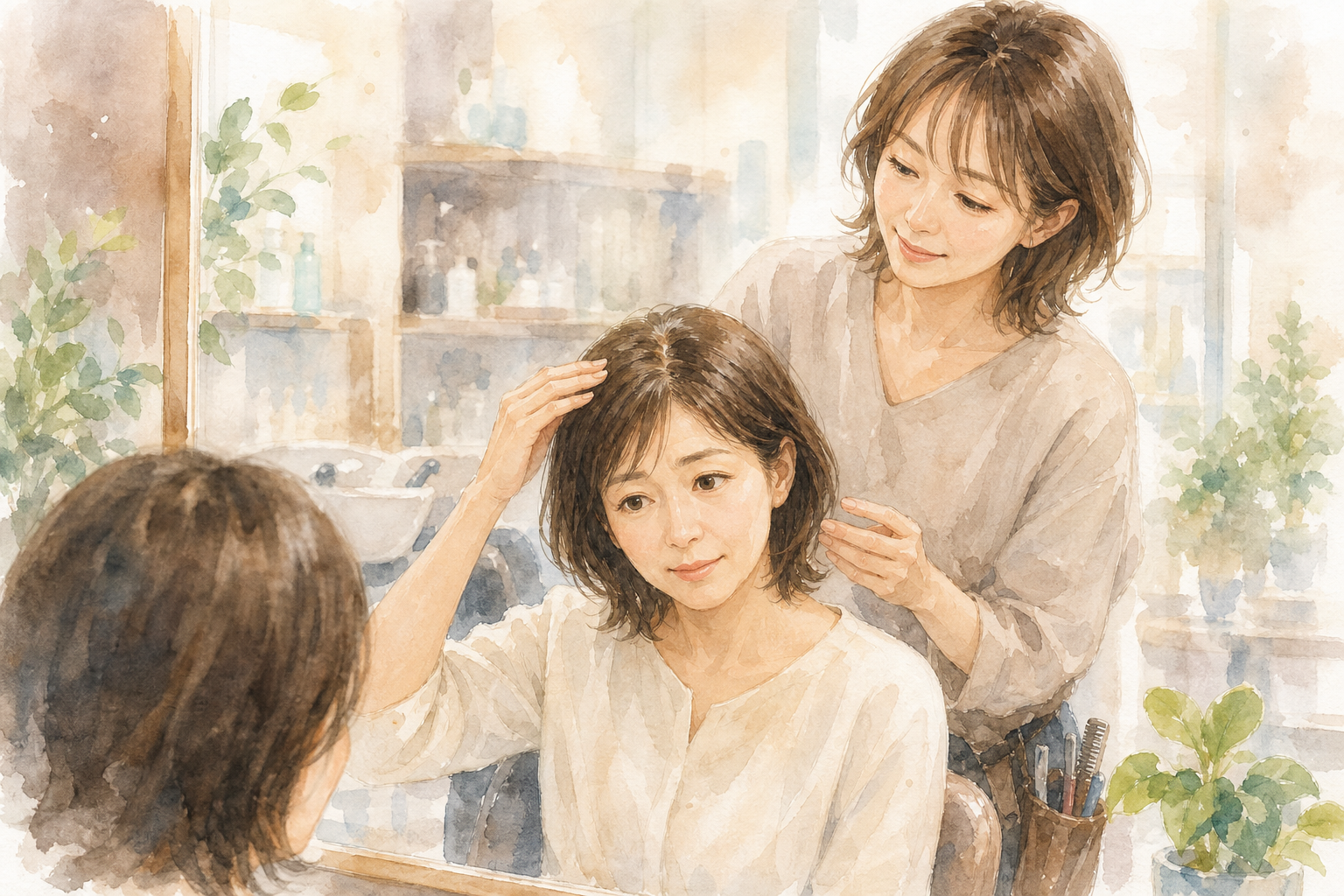 40代女性の薄毛は、美容師さんへの相談から始めて大丈夫