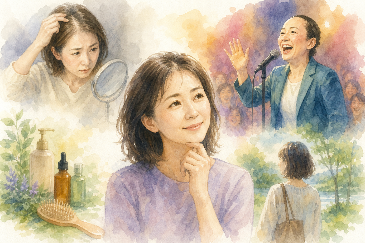 40代女性の薄毛は「あなただけじゃない」、芸人さんの生き方に学べることがある
