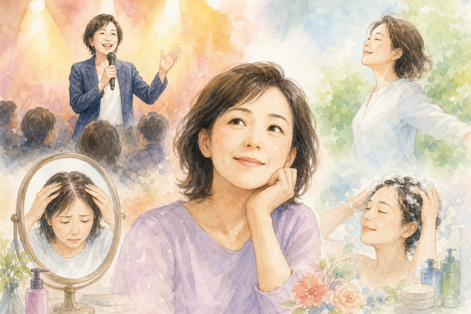 芸人さんや芸能人から学ぶ「薄毛との向き合い方」の具体例