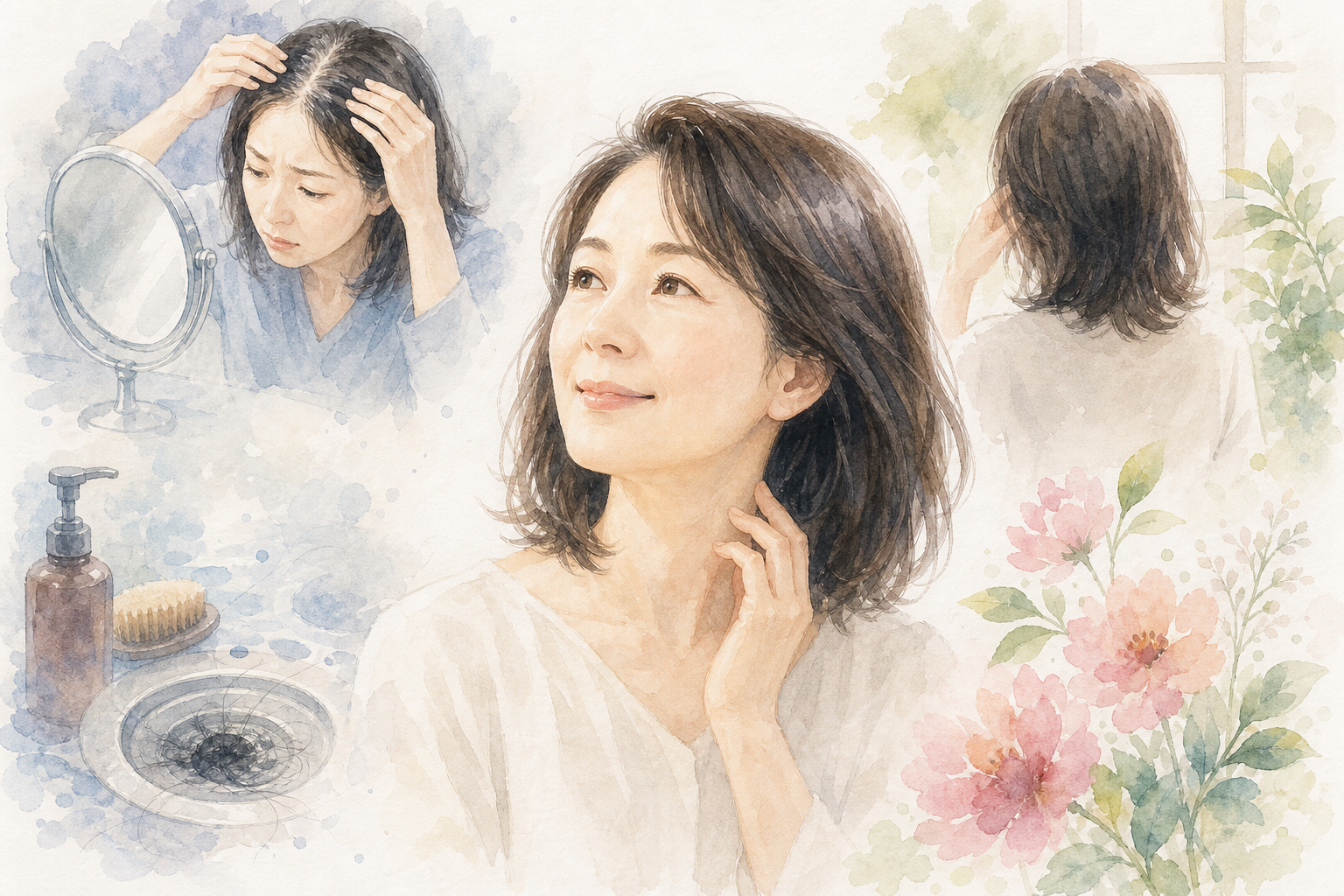 40代女性の薄毛は、正しいケアで改善できる可能性が十分あります