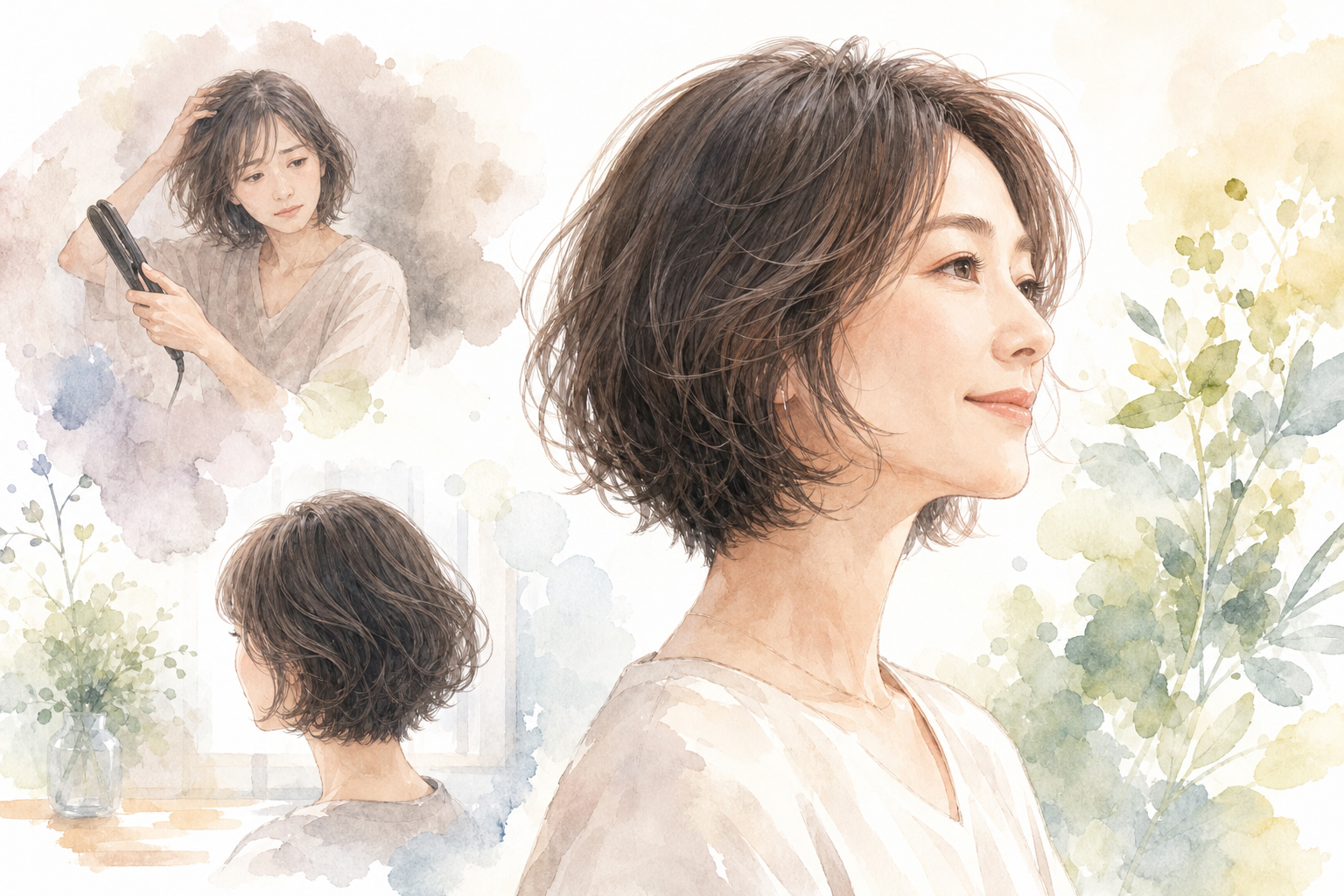 なぜ40代くせ毛さんにボブが「手入れが楽」なのか