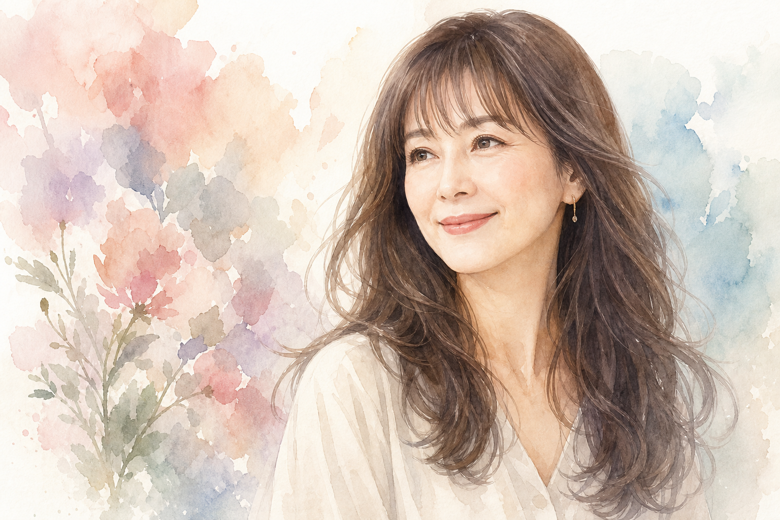 なぜ50代のロング×前髪ありが若見えに効くのか