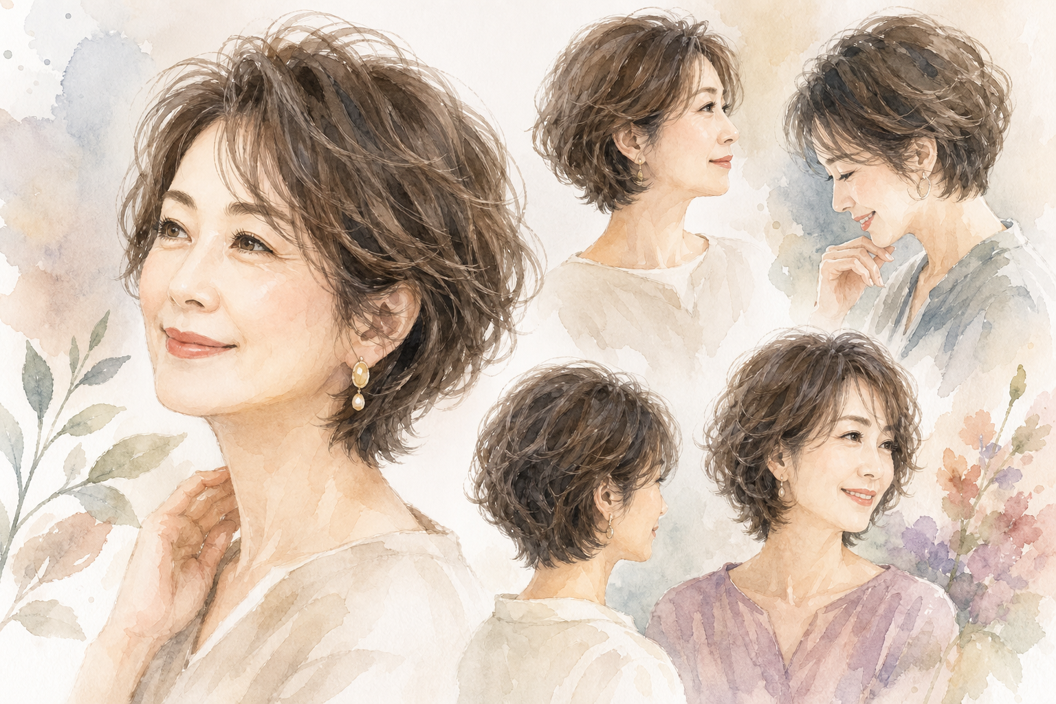 50代くせ毛さんが若く見えるための「5つの鍵」