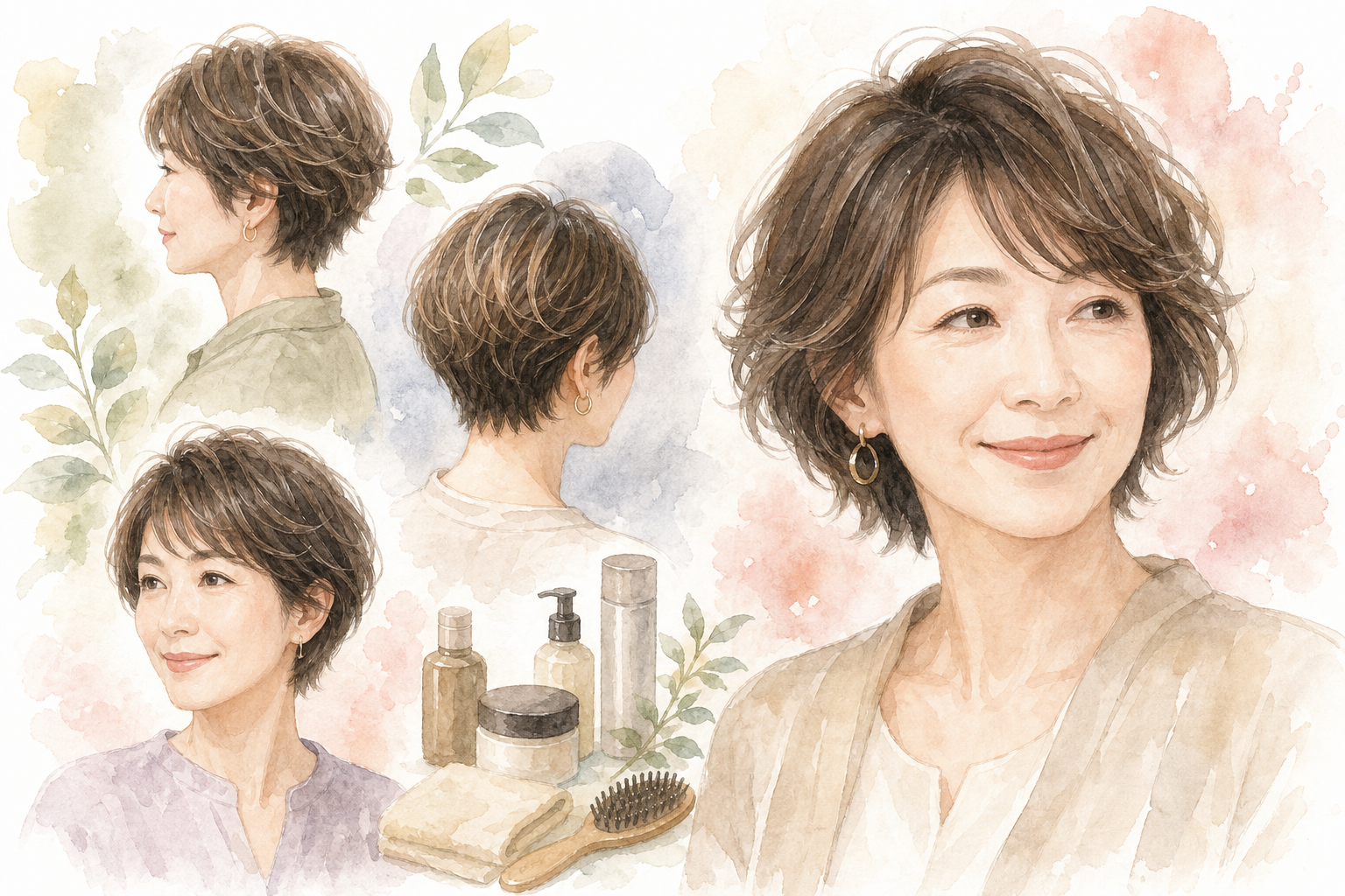 若く見えるための理由：くせ毛と老け見えの深い関係