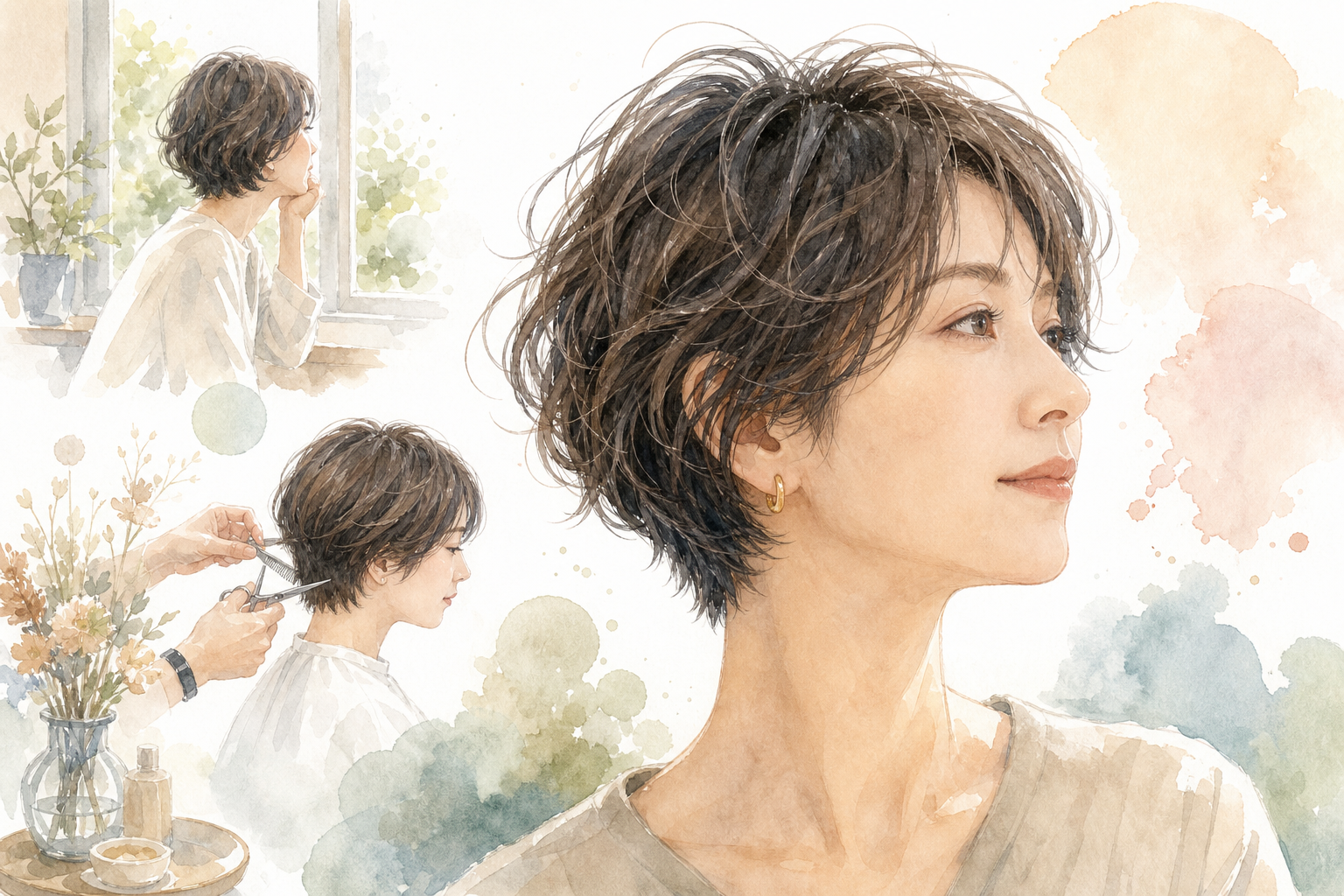 40代くせ毛さんの「手入れが楽なショート」は、カット設計で9割決まります