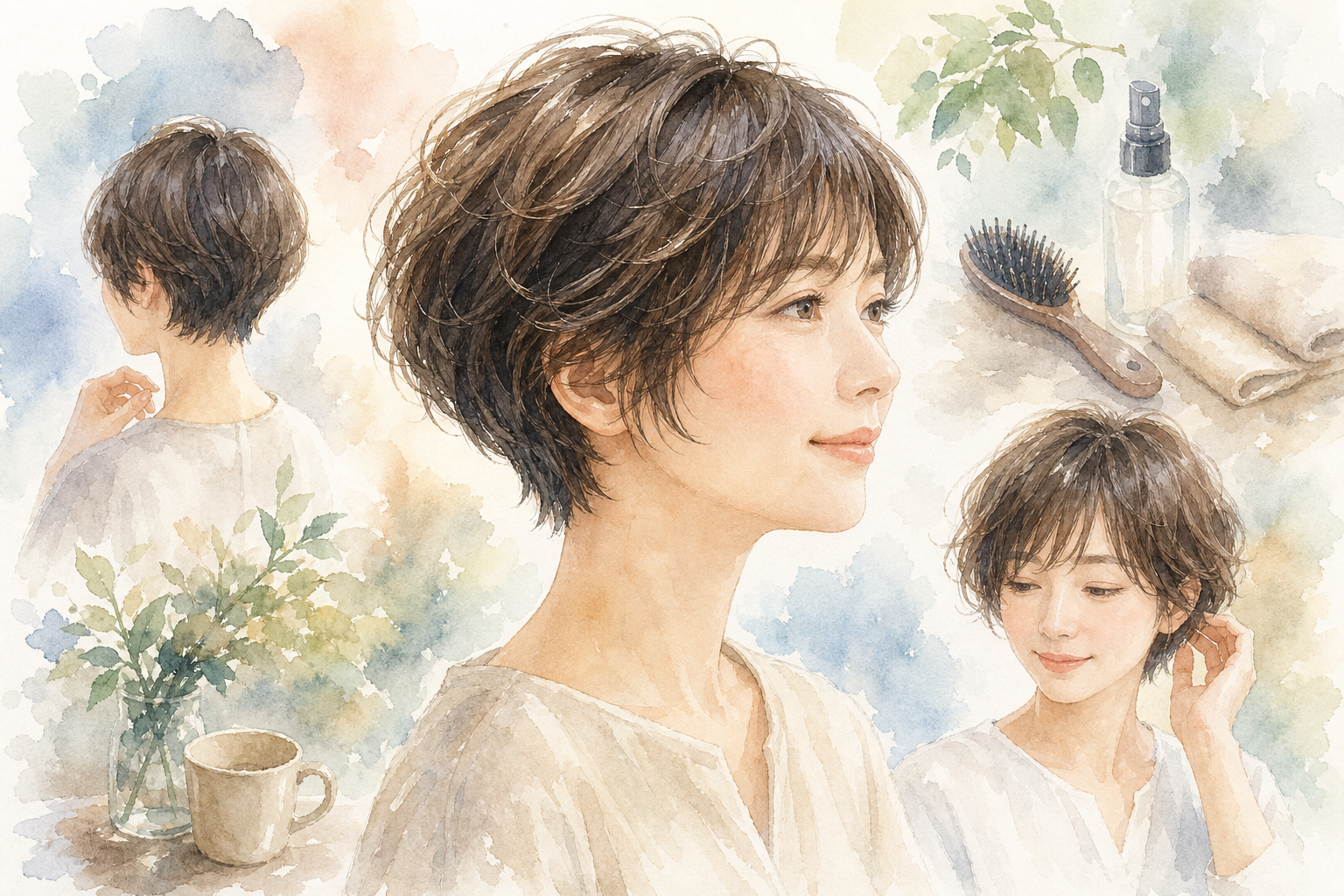 なぜ40代くせ毛さんに「ショート×前髪あり」がおすすめなのか