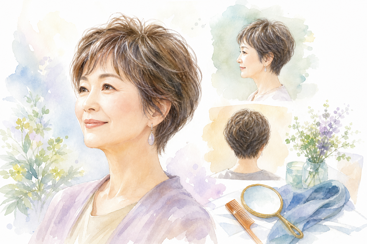 なぜショートヘアが60代の薄毛女性に向いているのか